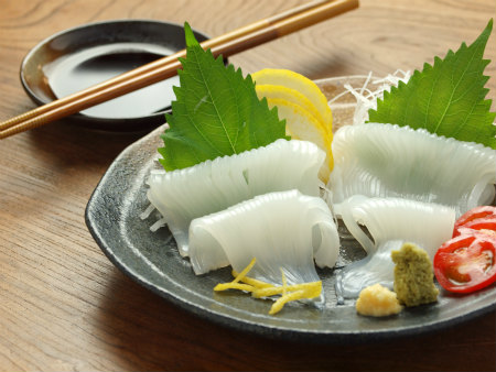 ケンサキイカのさばき方と刺身 動画 魚料理と簡単レシピ