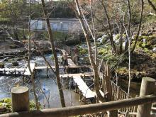 京極町の吹き出し湧水公園
