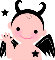 赤ちゃんデビル 悪魔 人物イラスト無料素材 山田聖子のイラストブログ