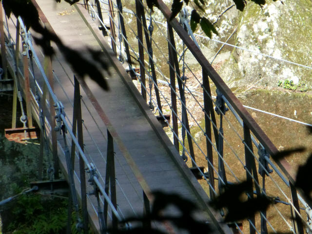 堂ヶ島渓谷の吊橋1