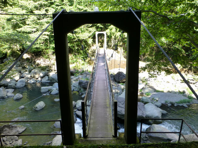 堂ヶ島渓谷の吊橋3