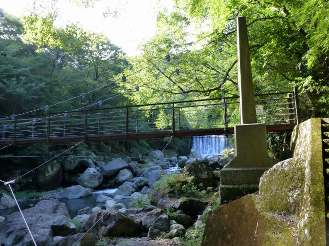 堂ヶ島渓谷の吊橋7