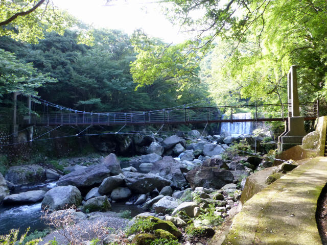 堂ヶ島渓谷の吊橋9