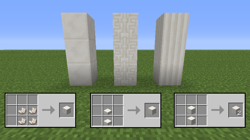 Как сделать каменную колонну в майнкрафте