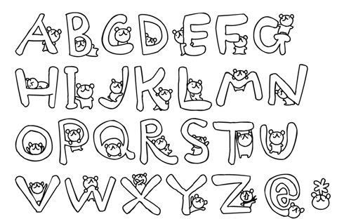 アルファベット かわいい 文字 フォント Moji Infotiket Com