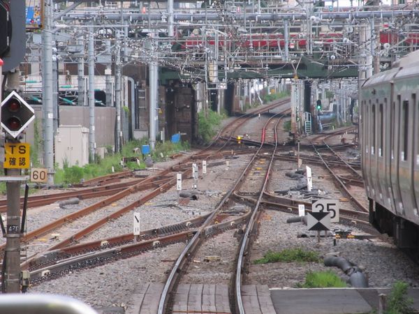 八ツ山橋付近にある横須賀線・東海道線の連絡線は変化なし